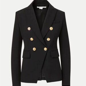 Veronica Beard Black Blazer with Gold Buttons